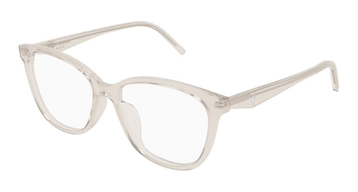 Saint Laurent Monogram SL M187/F Beige 004 vue trois-quarts - Les Lunettes de Pauline