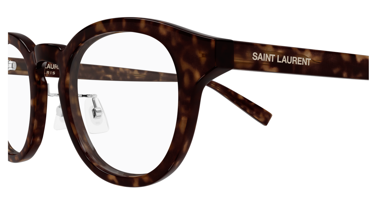 Saint Laurent SL Logo SL 907/F Havane 002 vue de profil - Les Lunettes de Pauline