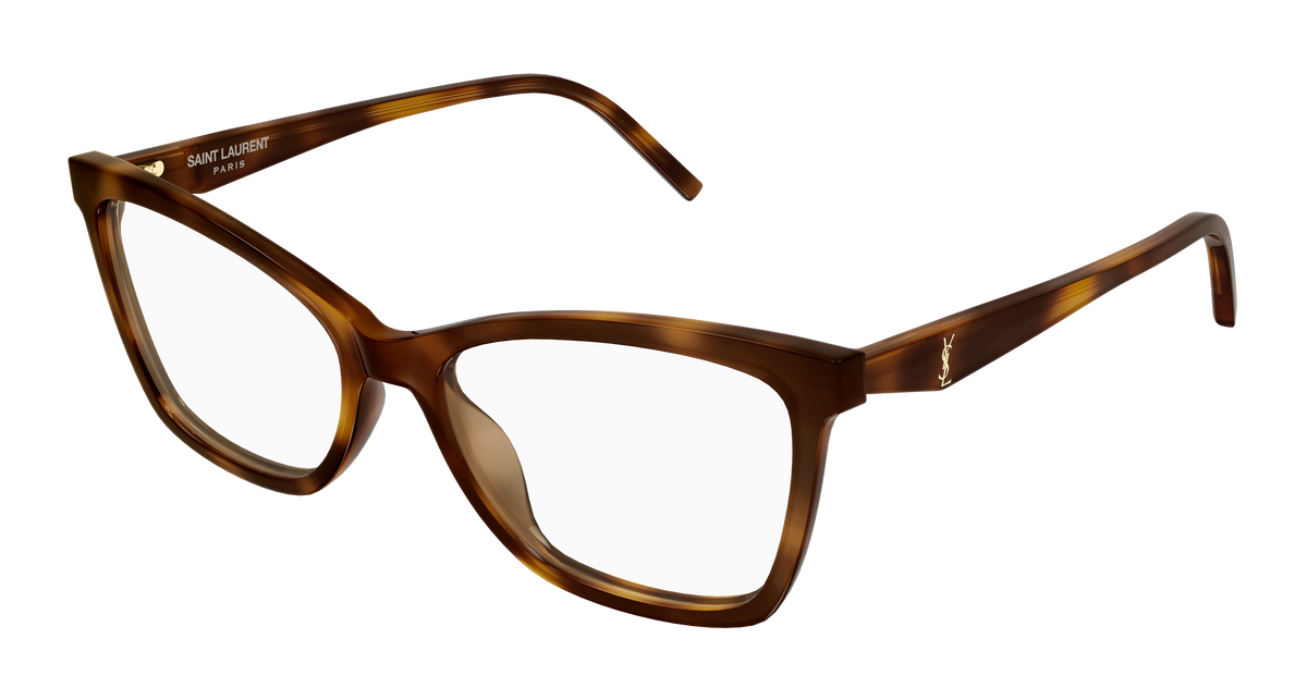 Saint Laurent Monogram SL M183 Havane 003 vue trois-quarts - Les Lunettes de Pauline