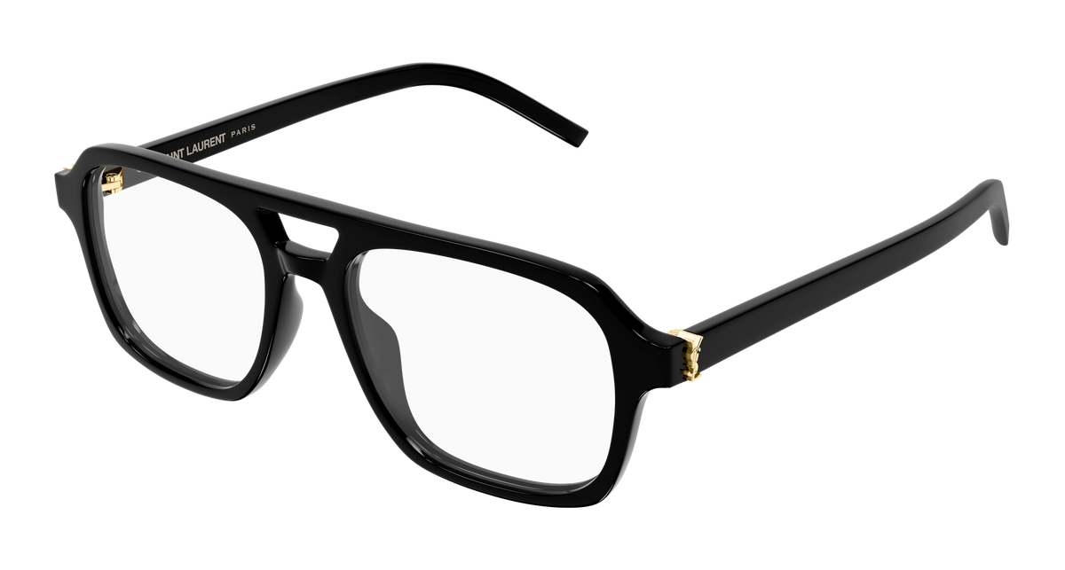 Saint Laurent Monogram SL M179 Noir 001 vue trois-quarts - Les Lunettes de Pauline
