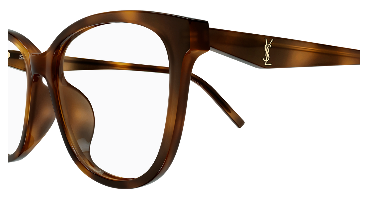 Saint Laurent Monogram SL M187/F Havane 003 vue de profil - Les Lunettes de Pauline