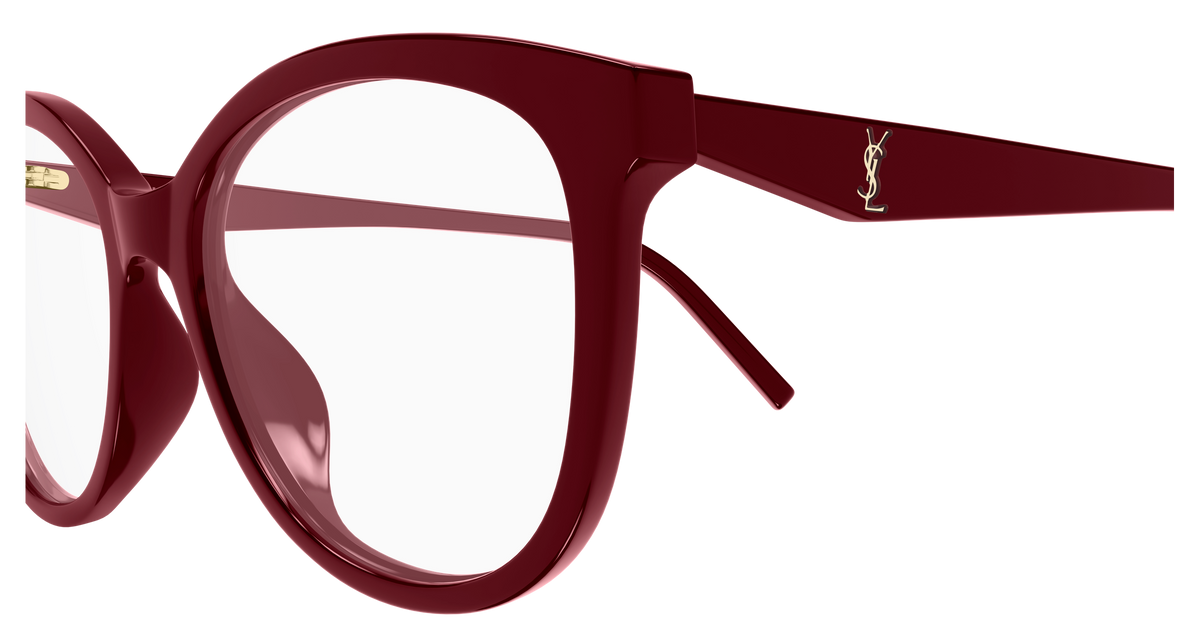 Saint Laurent Monogram SL M184 Rouge 005 vue de profil - Les Lunettes de Pauline