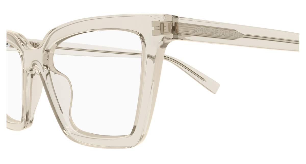 Saint Laurent SL Logo SL 912 Beige 004 vue de profil - Les Lunettes de Pauline