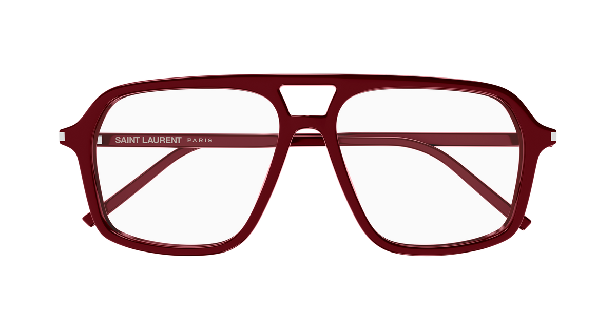 Saint Laurent Corner Angle SL 960 Rouge 006 de face - Les Lunettes de Pauline