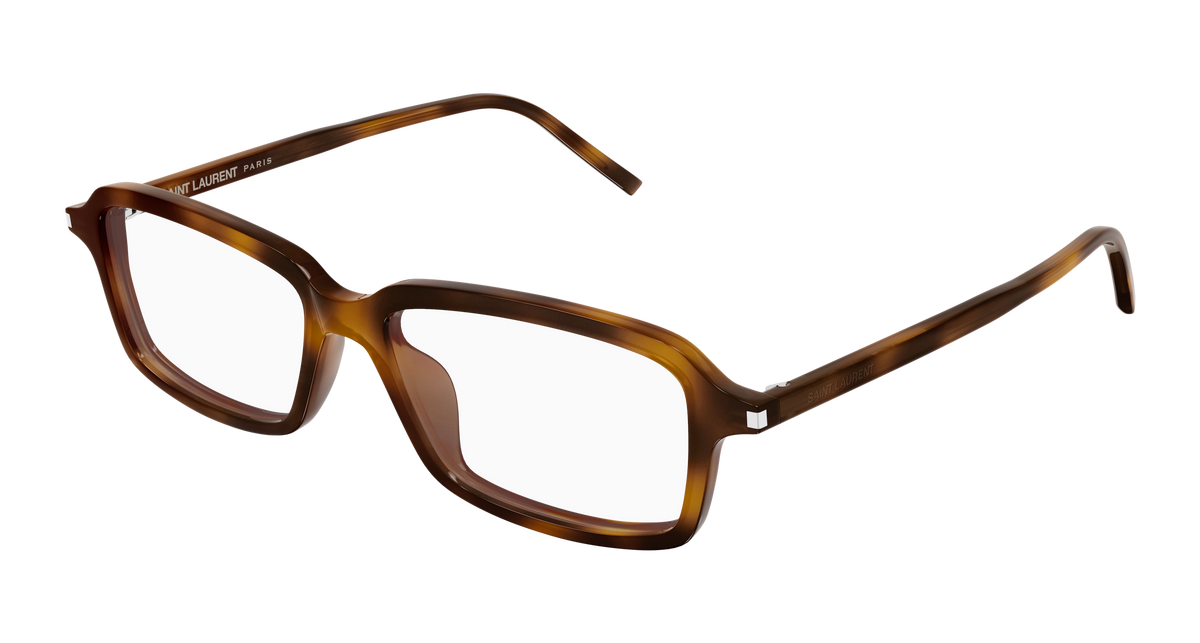 Saint Laurent Corner Angle SL 938 OPT Havane 008 vue trois-quarts - Les Lunettes de Pauline