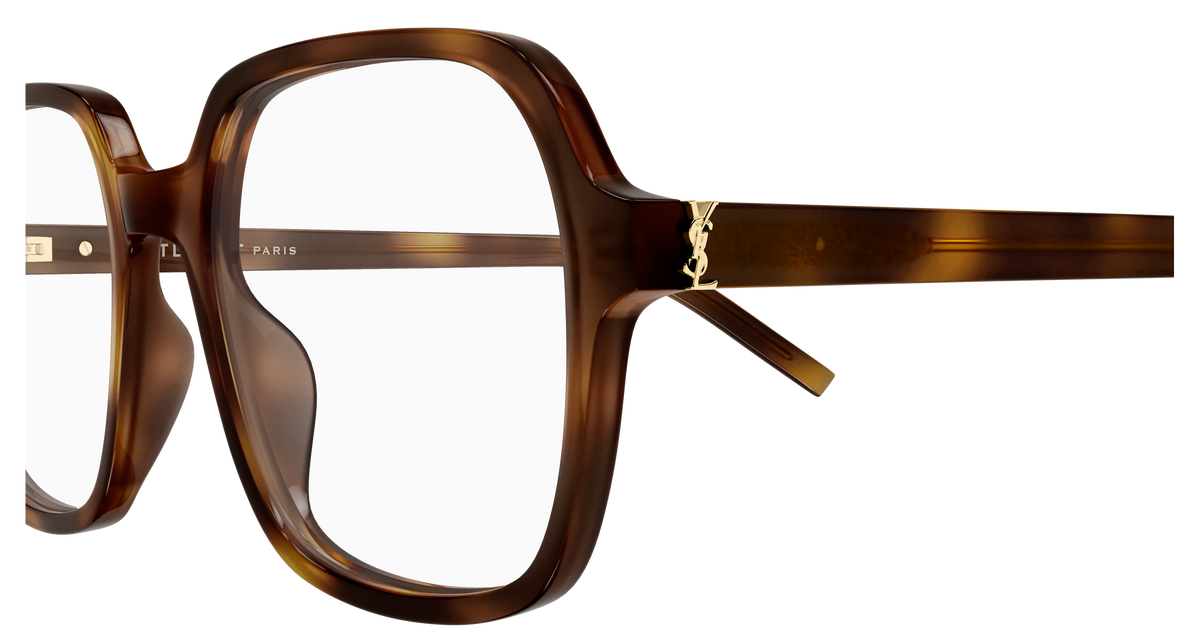 Saint Laurent Monogram SL M190 Havane 003 vue de profil - Les Lunettes de Pauline