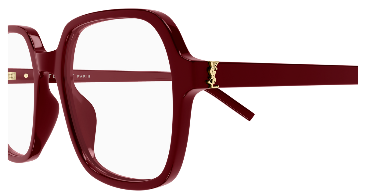 Saint Laurent Monogram SL M190 Rouge 005 vue de profil - Les Lunettes de Pauline