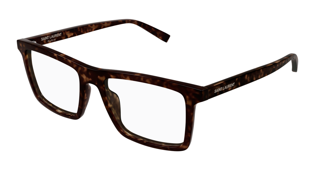 Saint Laurent SL Logo SL 906 Havane 002 vue trois-quarts - Les Lunettes de Pauline