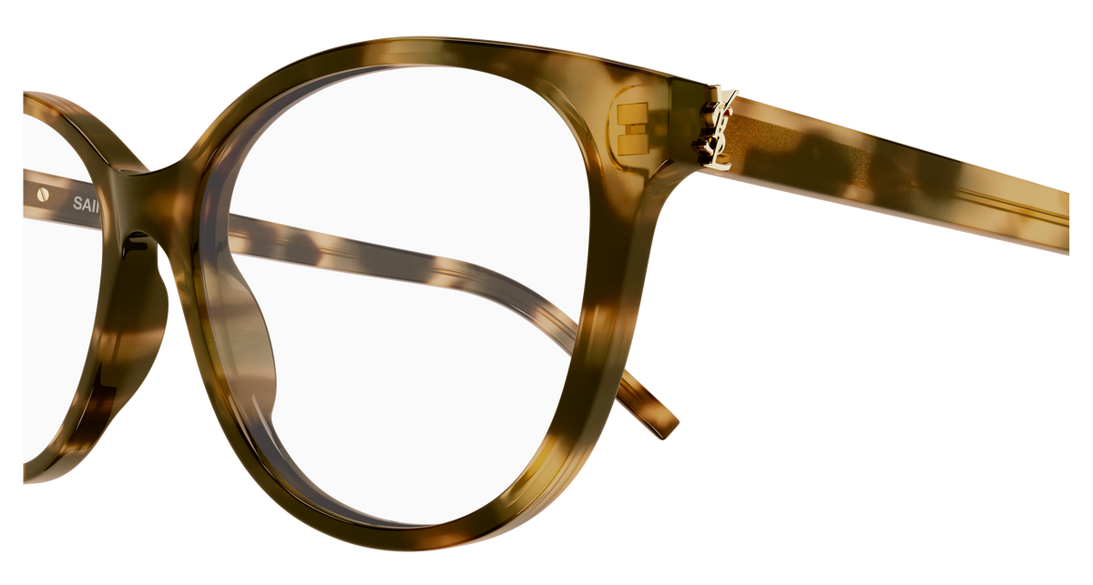 Saint Laurent Monogram SL M112 Havane 009 vue de profil - Les Lunettes de Pauline