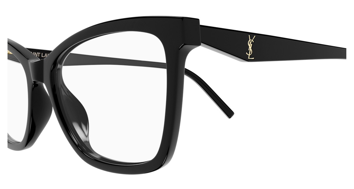 Saint Laurent Monogram SL M183 Noir 001 vue de profil - Les Lunettes de Pauline