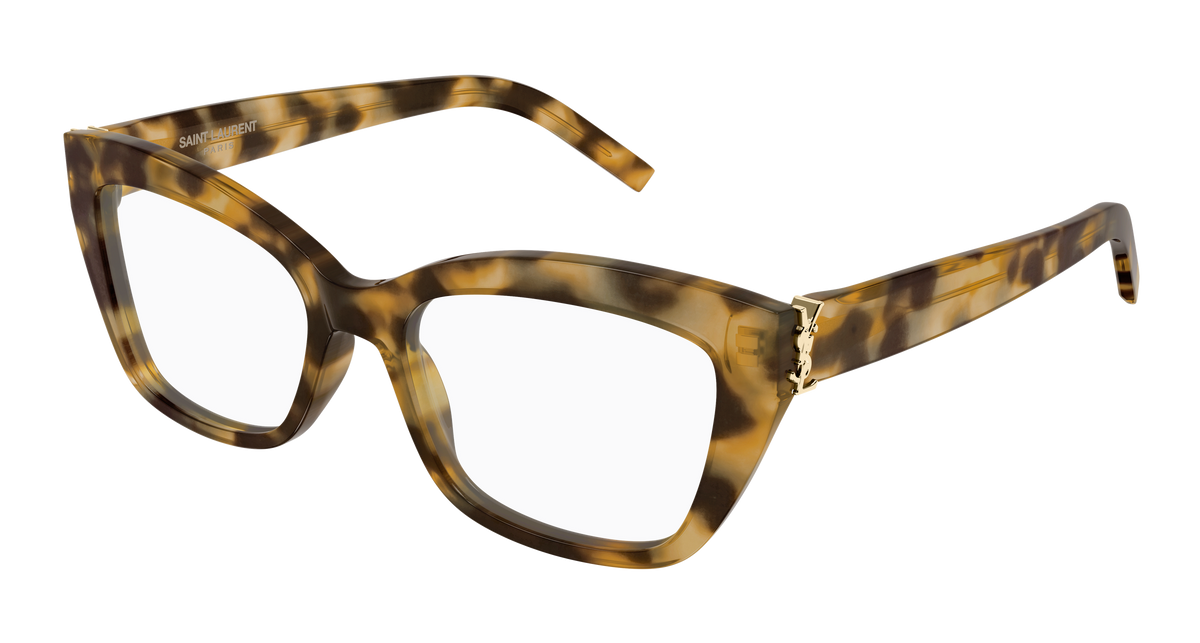 Saint Laurent Monogram SL M117 Havane 012 vue trois-quarts - Les Lunettes de Pauline