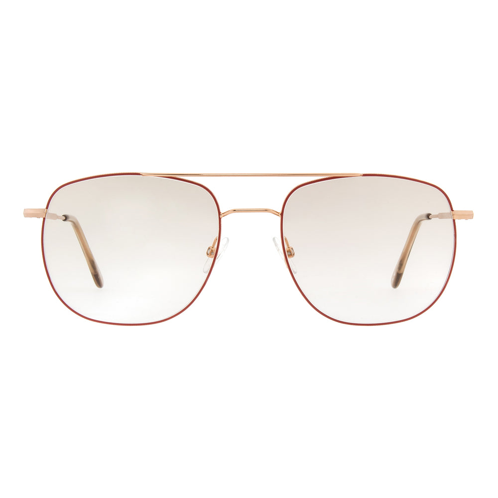Andy Wolf 4741 Or Rose et Rouge C de face - Les Lunettes de Pauline