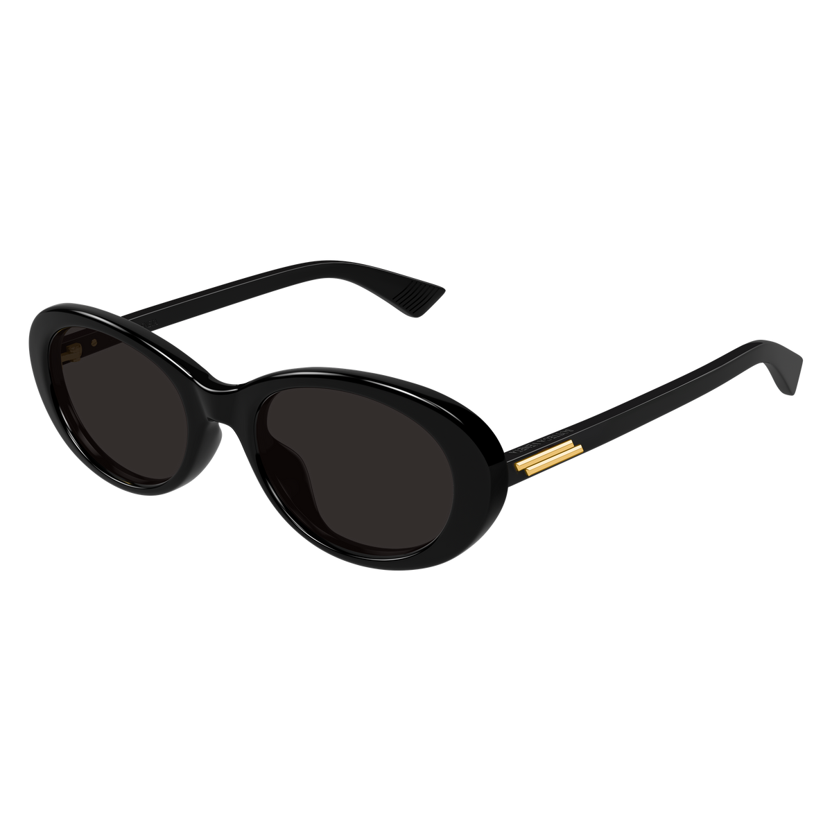 Bottega Veneta BV1415SK Noir 001 de trois-quarts - Les Lunettes de Pauline