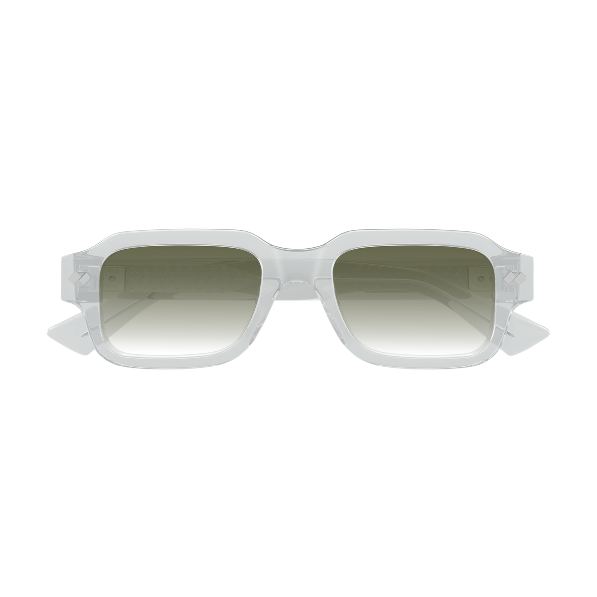 Bottega Veneta BV1442S Cristal 003 de face - Les Lunettes de Pauline