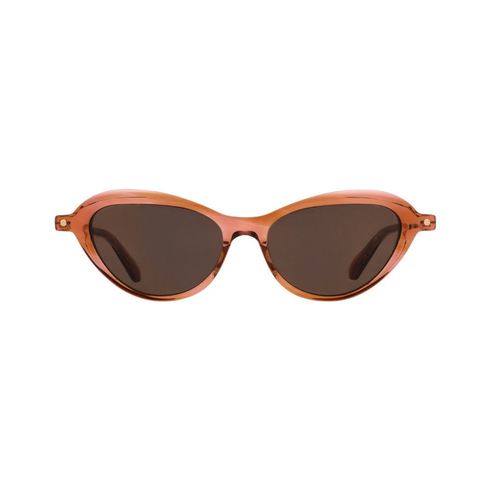 Carven CC4096S Cristal Fumé Orange E678 de face - Les Lunettes de Pauline