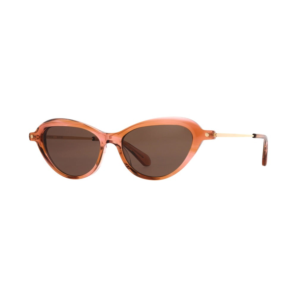 Carven CC4096S Cristal Fumé Orange E678 de trois-quarts - Les Lunettes de Pauline