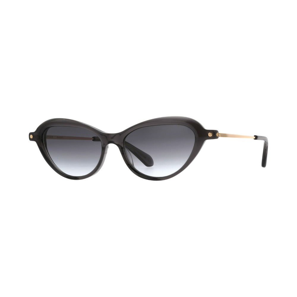Carven CC4096S Gris Foncé Translucide GR69 de trois-quarts - Les Lunettes de Pauline