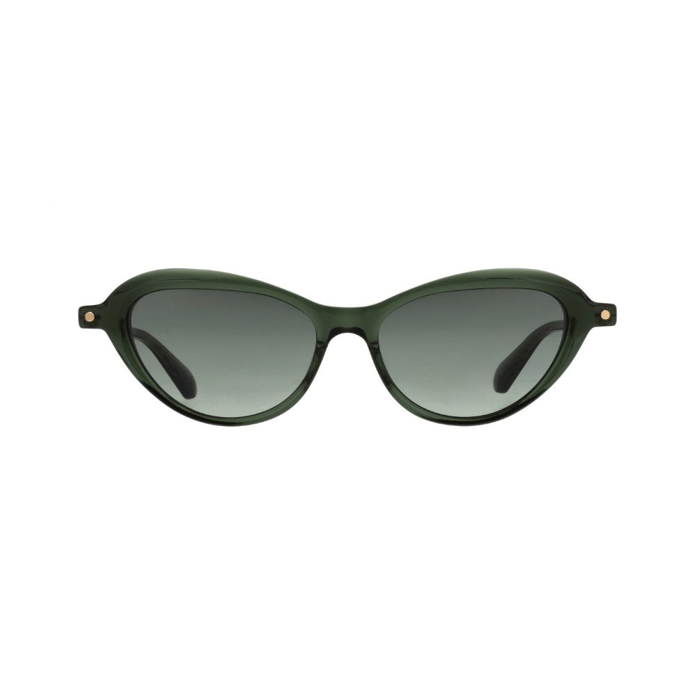Carven CC4096S Vert Translucide VE68 de face - Les Lunettes de Pauline