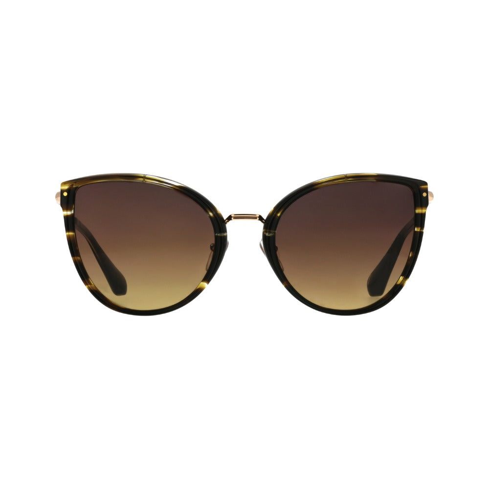 Carven CC4104S Écaille Jaune et Noire ECDO de face - Les Lunettes de Pauline