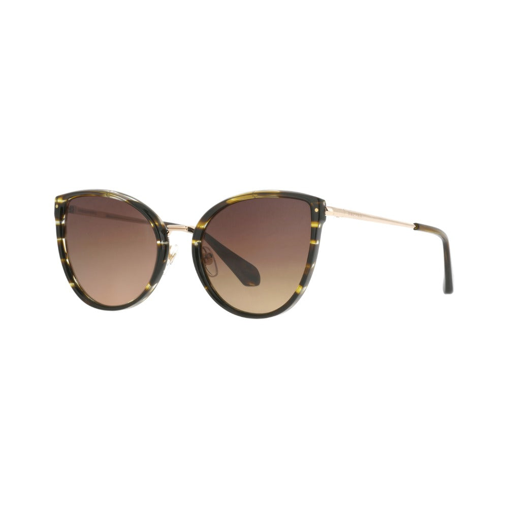 Carven CC4104S Écaille Jaune et Noire ECDO de trois-quarts - Les Lunettes de Pauline