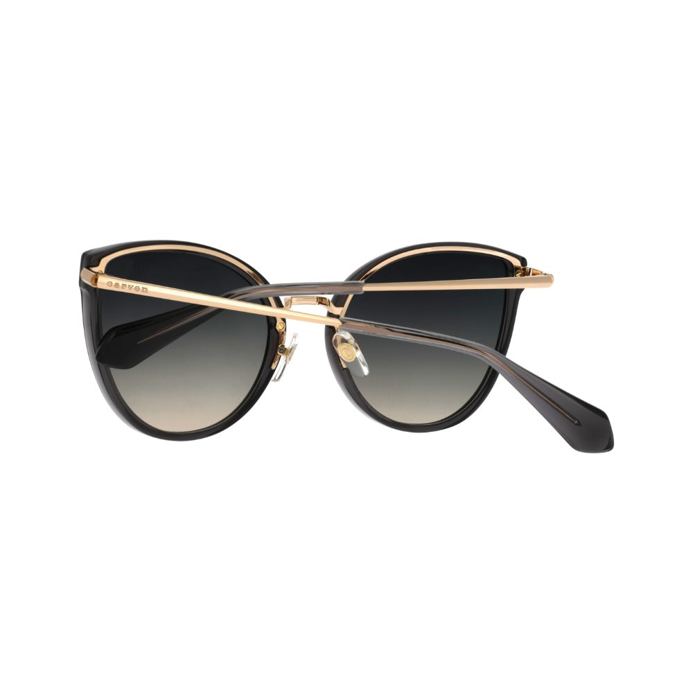 Carven CC4104S Gris Ardoise et Doré GRDO, détail des branches - Les Lunettes de Pauline