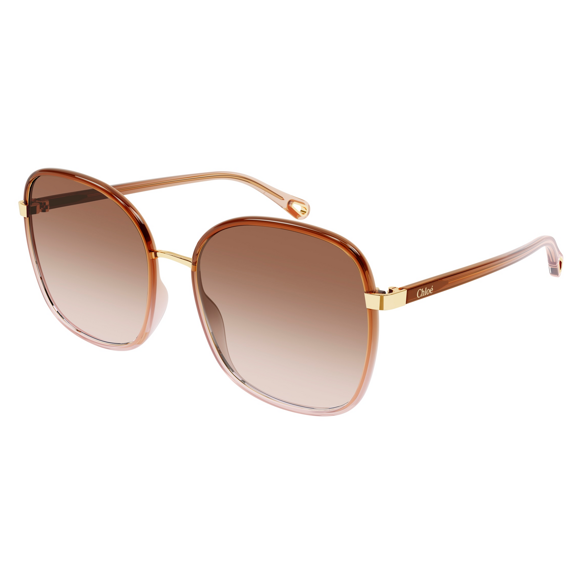 Chloé CH0031S Brun 007 de trois-quarts - Les Lunettes de Pauline