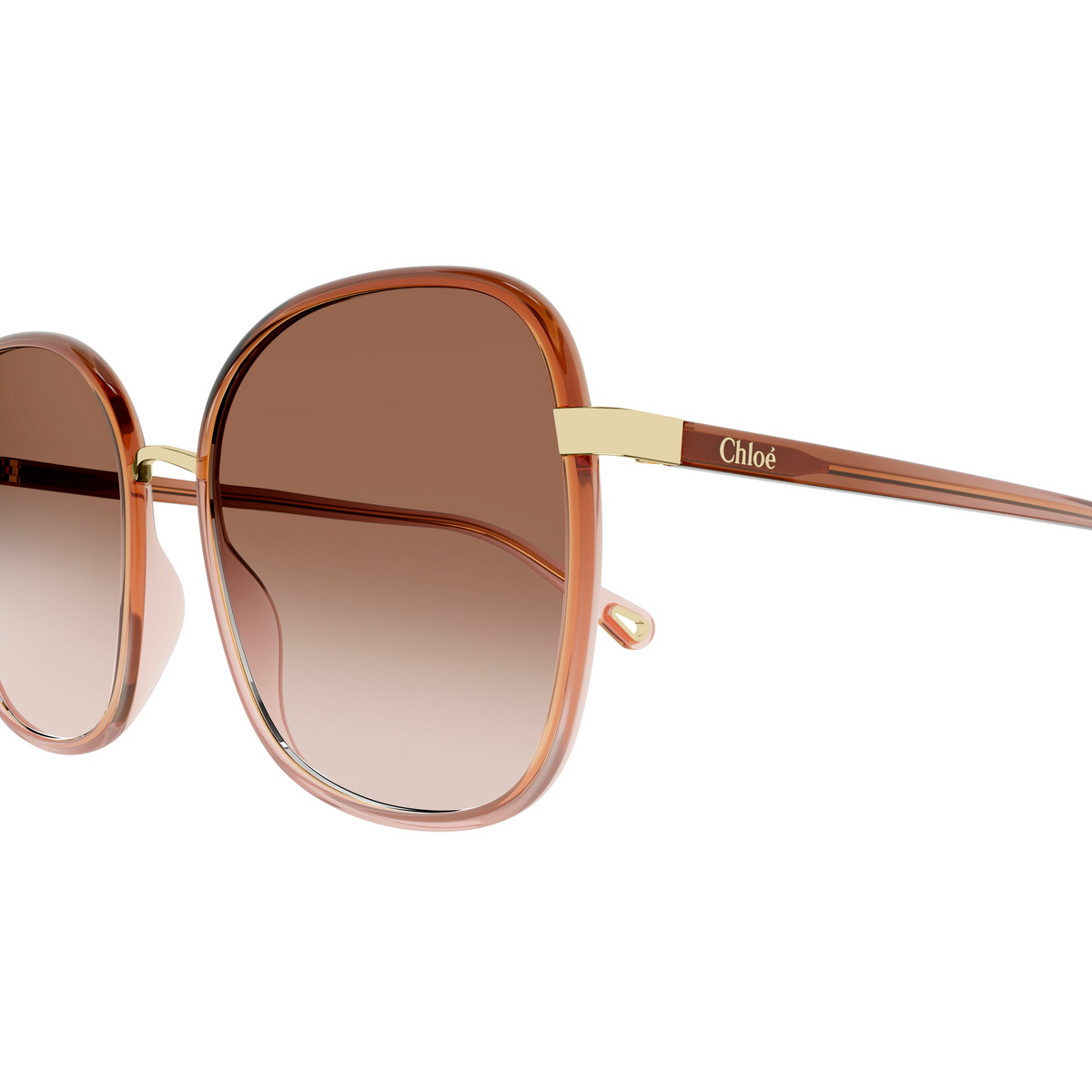 Chloé CH0031S Brun 007 en détail des branches - Les Lunettes de Pauline