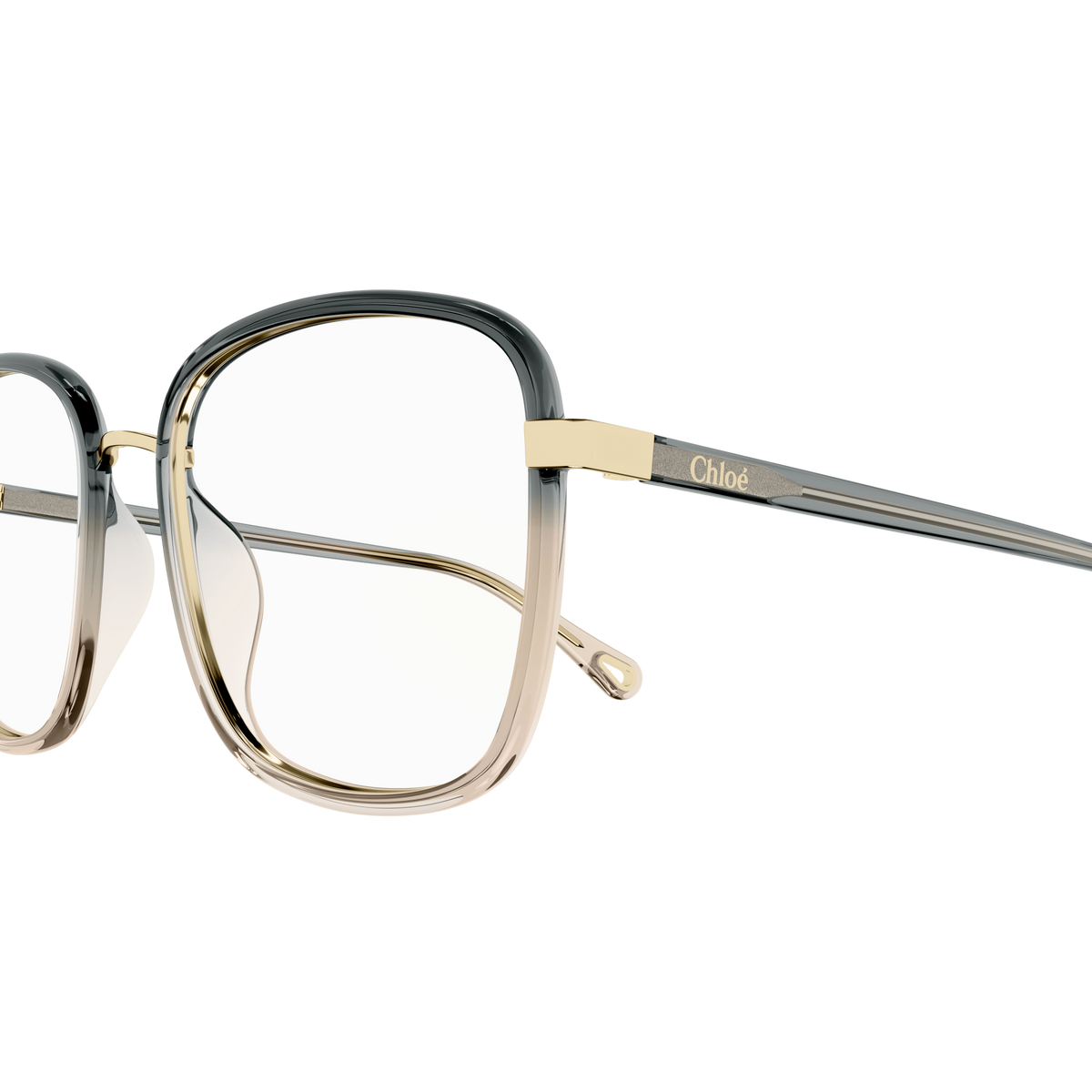 Chloé CH0034O Gris 003 / 53-18 en détail des branches - Les Lunettes de Pauline