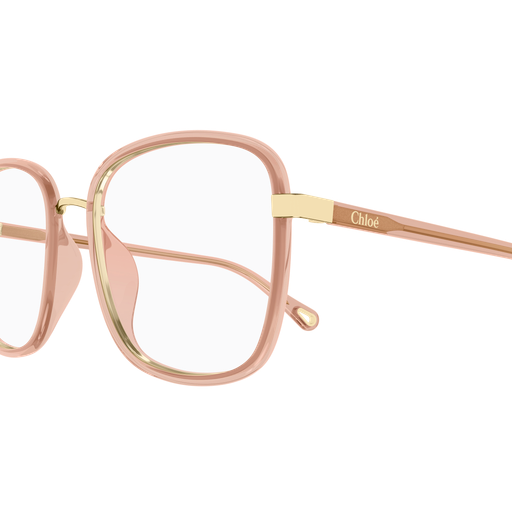 Chloé CH0034O Rose Corail 021 / 50-18 en détail des branches - Les Lunettes de Pauline