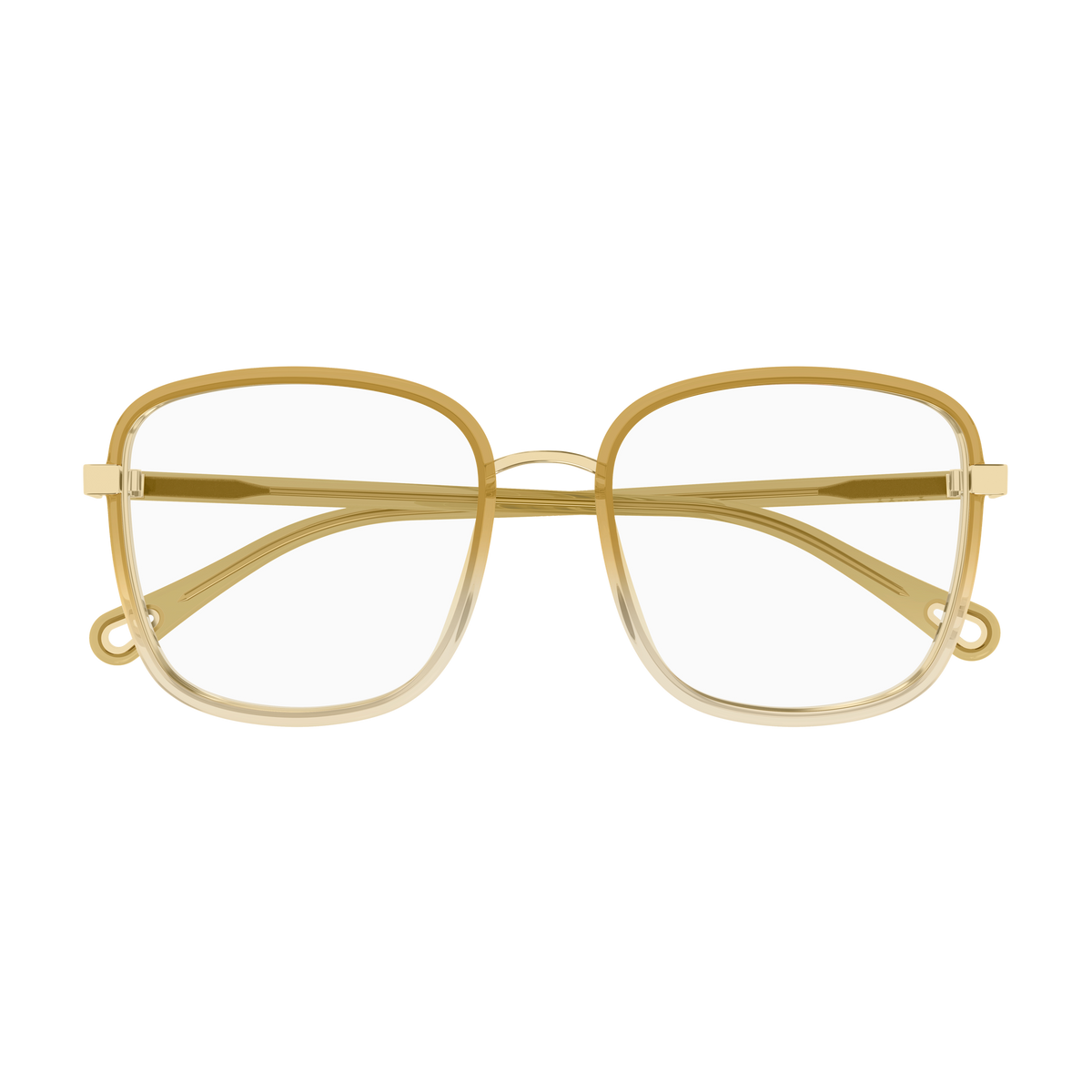 Chloé CH0034O Jaune 024 / 53-18 de face - Les Lunettes de Pauline