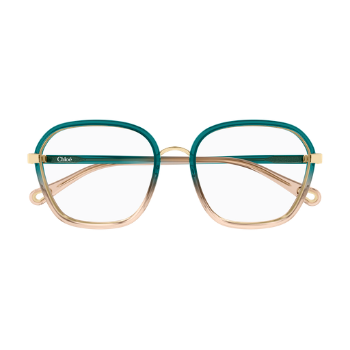 Chloé CH0309O Vert Canard Crème 009 de face - Les Lunettes de Pauline