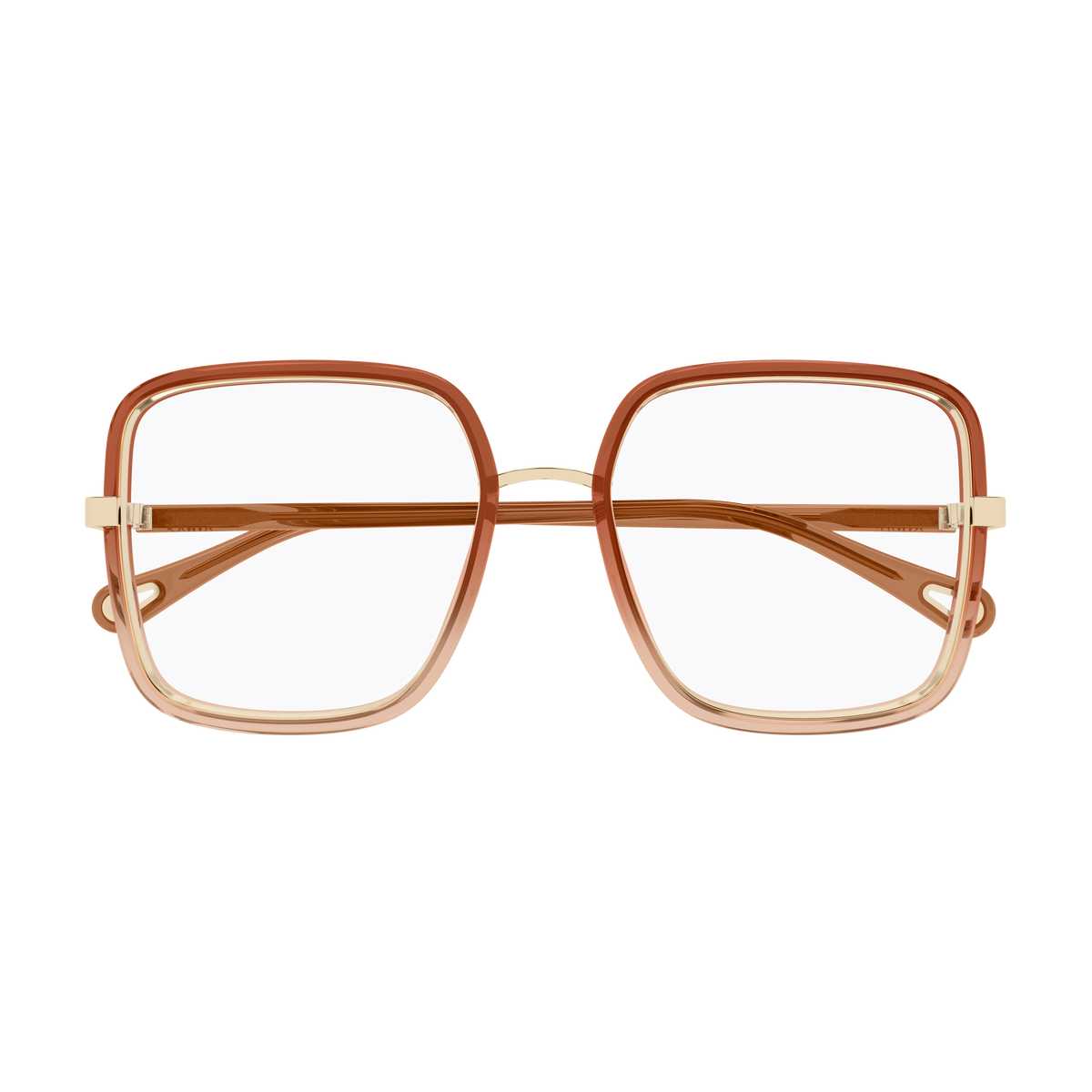 Chloé CH0338O Brun Caramel 003 de face - Les Lunettes de Pauline