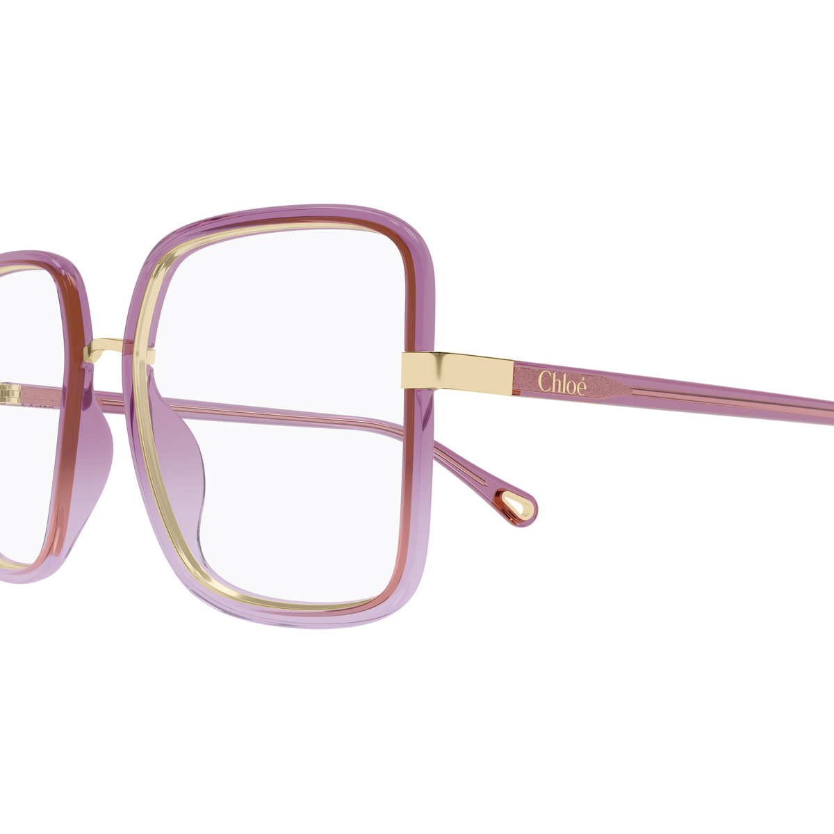 Chloé CH0338O Lilas 005 en détail des branches - Les Lunettes de Pauline