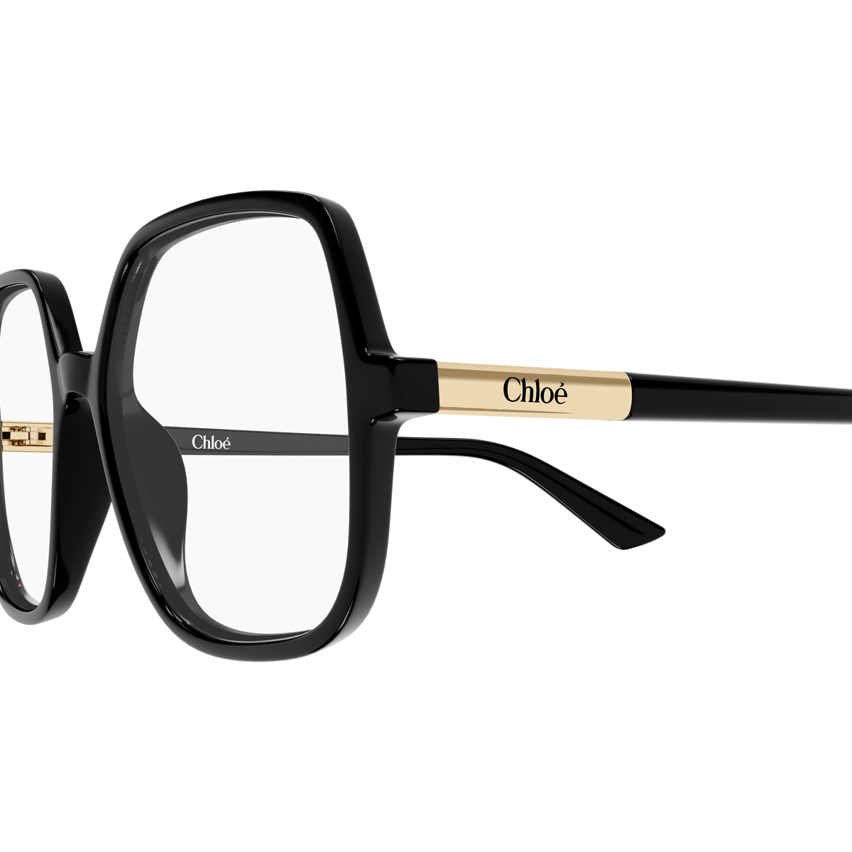 Chloé CH0368O Noir 001 en détail des branches - Les Lunettes de Pauline
