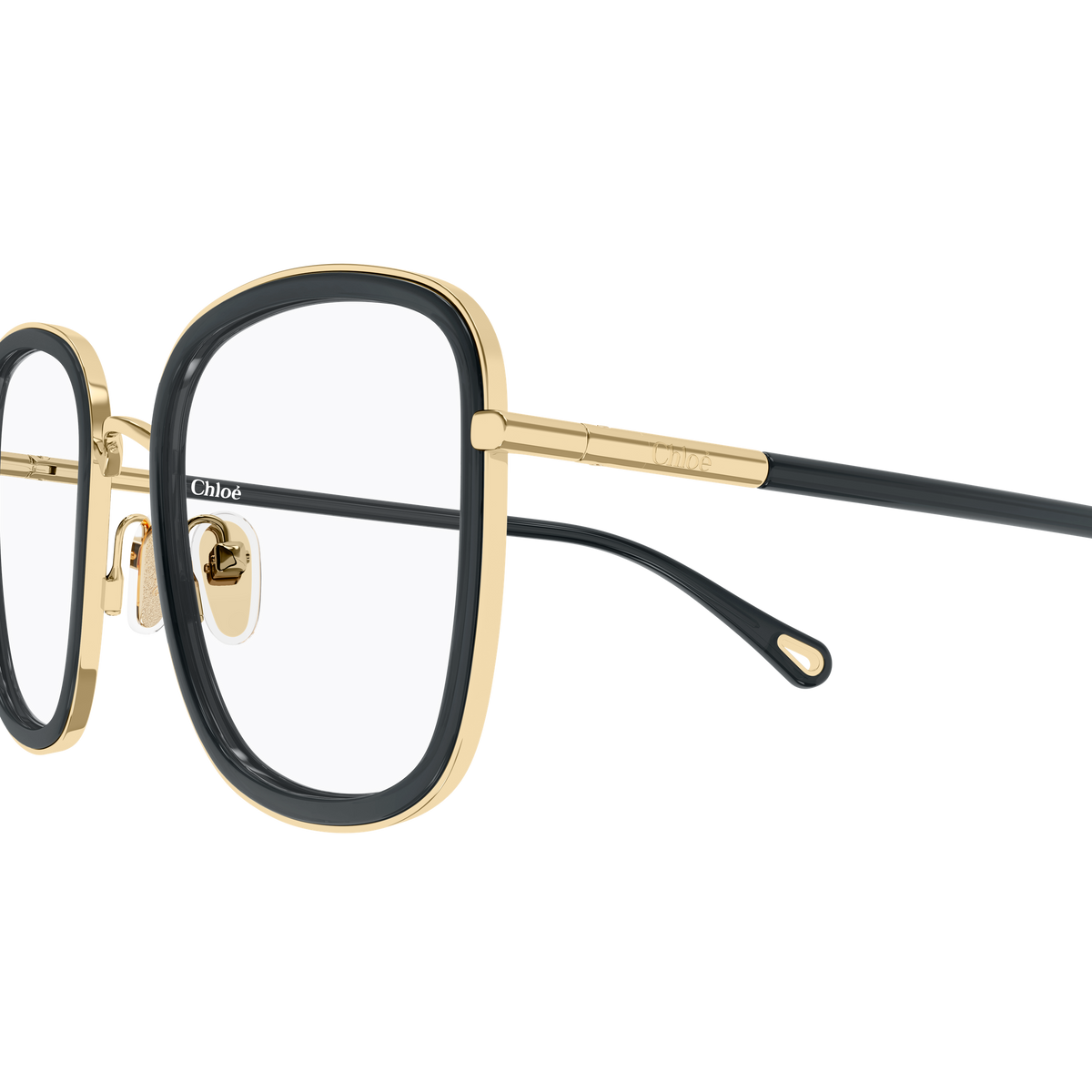 Chloé CH0373O 001 en détail des branches - Les Lunettes de Pauline