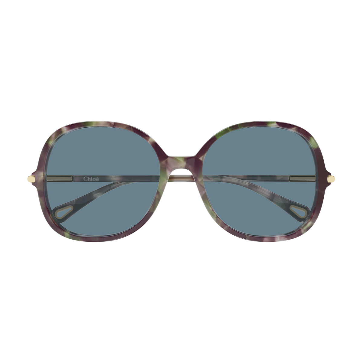 Chloé CH0383S Écaille Vert Rose 003 de face - Les Lunettes de Pauline