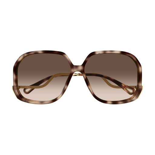 Chloé CH0404S Écaille Or 003 de face - Les Lunettes de Pauline