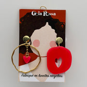 Boucle d’oreille asymétriques - Les Lunettes de Pauline