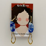 Boucle d’oreille bleu - Les Lunettes de PaulineBoucle d’oreille bleu