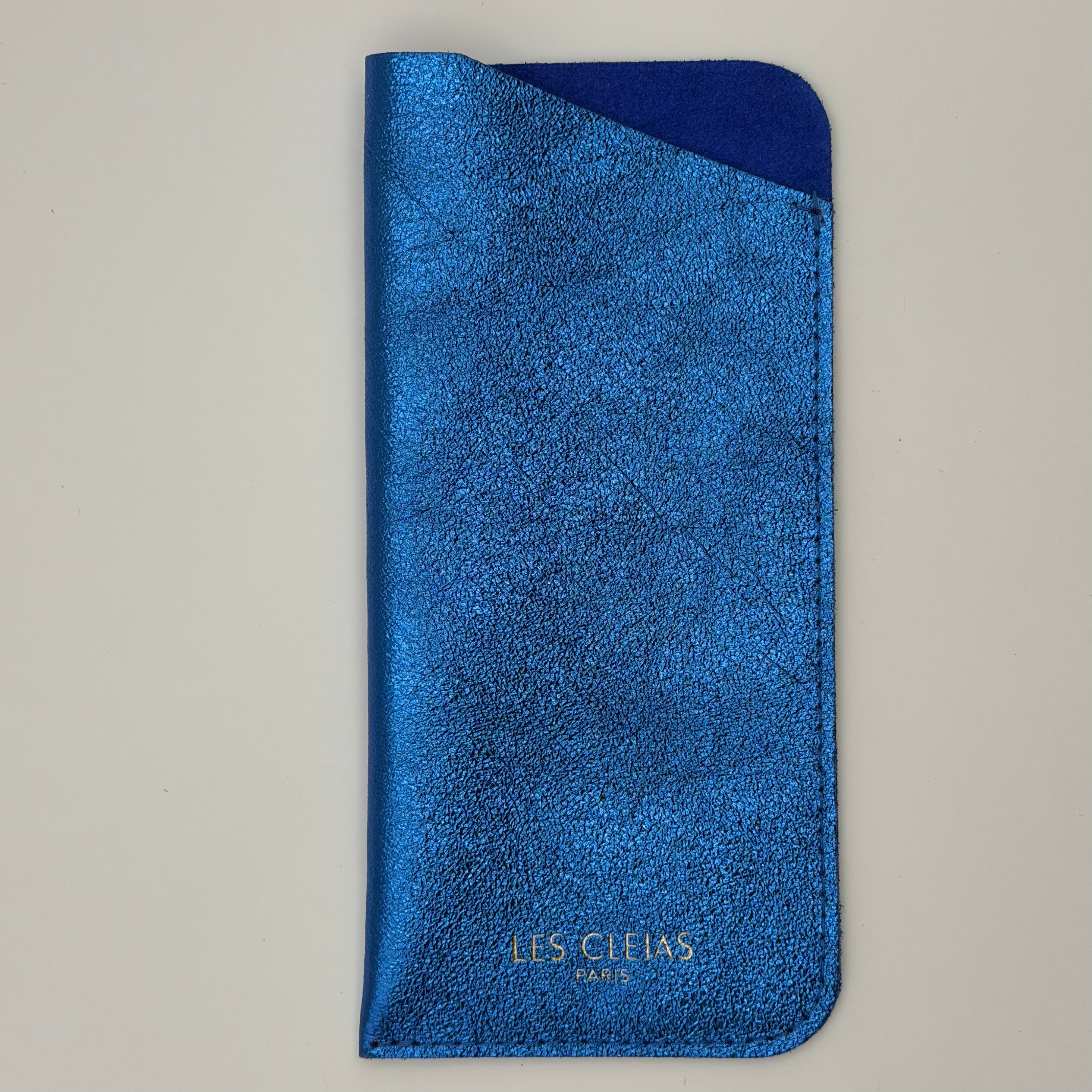 Etui à Lunette bleu - Les Lunettes de Pauline