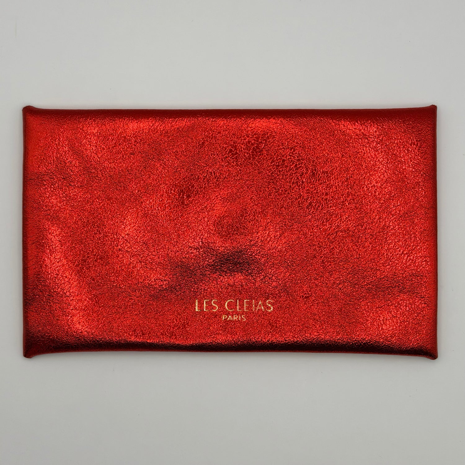 Pochette Origimi L en cuir rouge