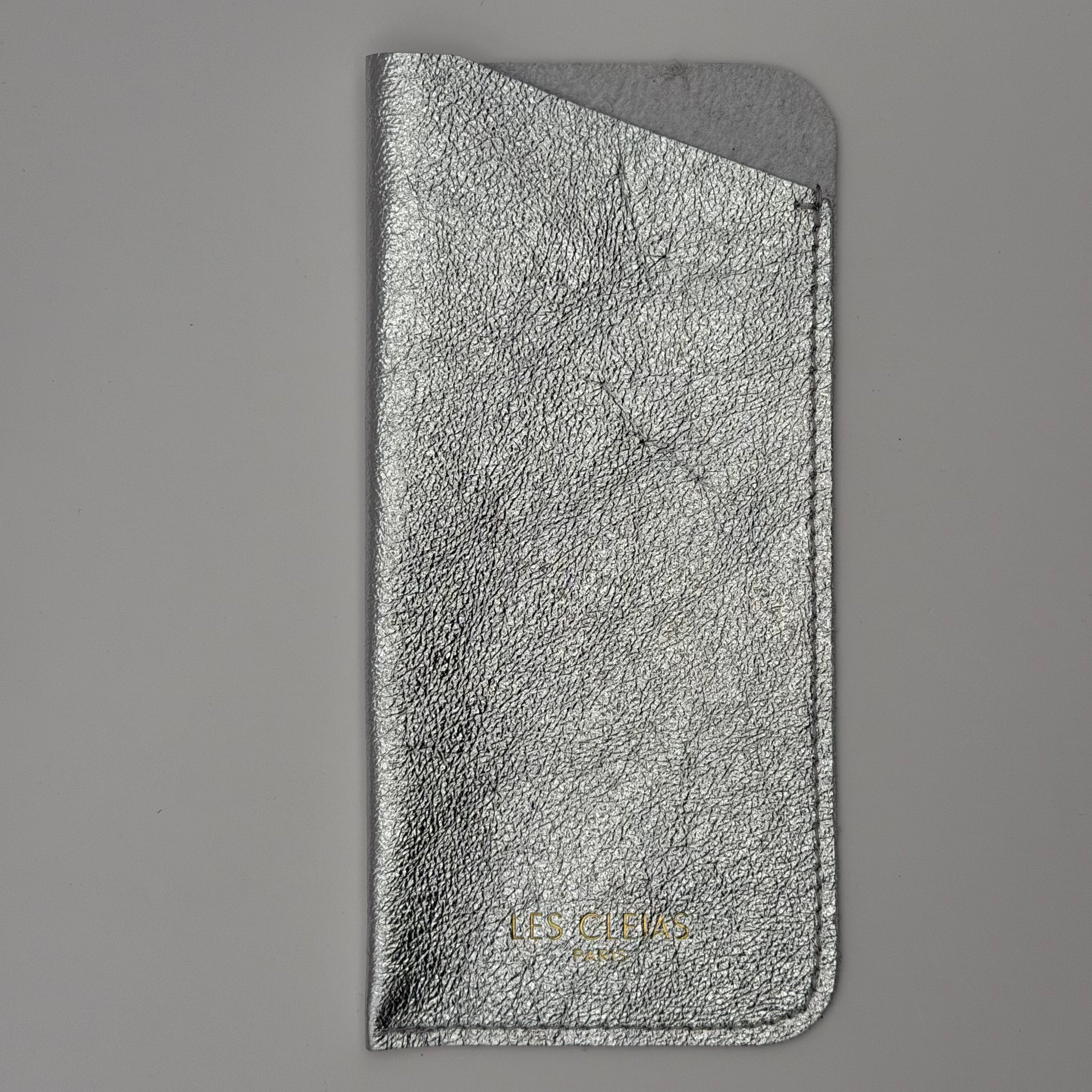 Etui à Lunette argenté - Les Lunettes de Pauline