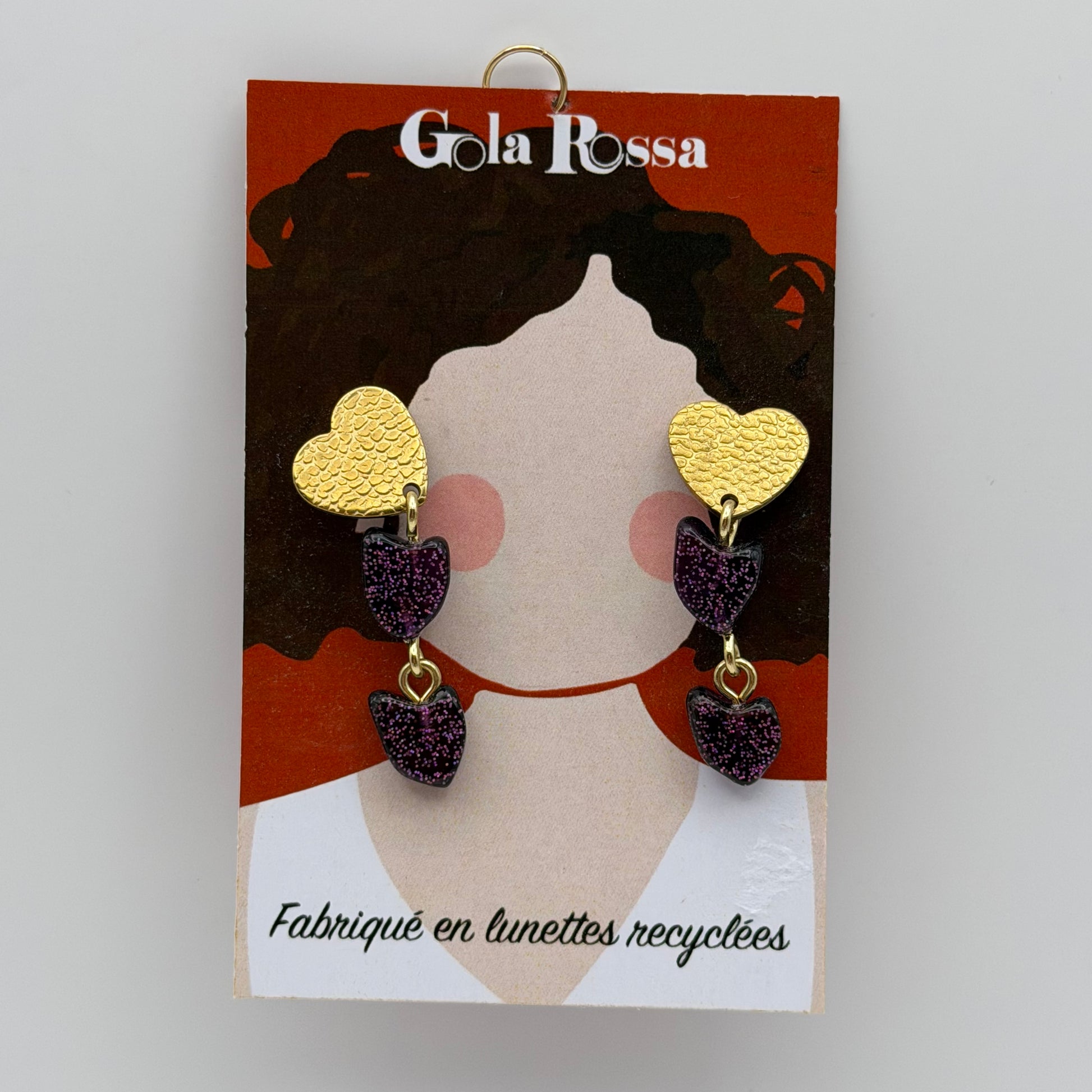 Boucle d’oreille coeur