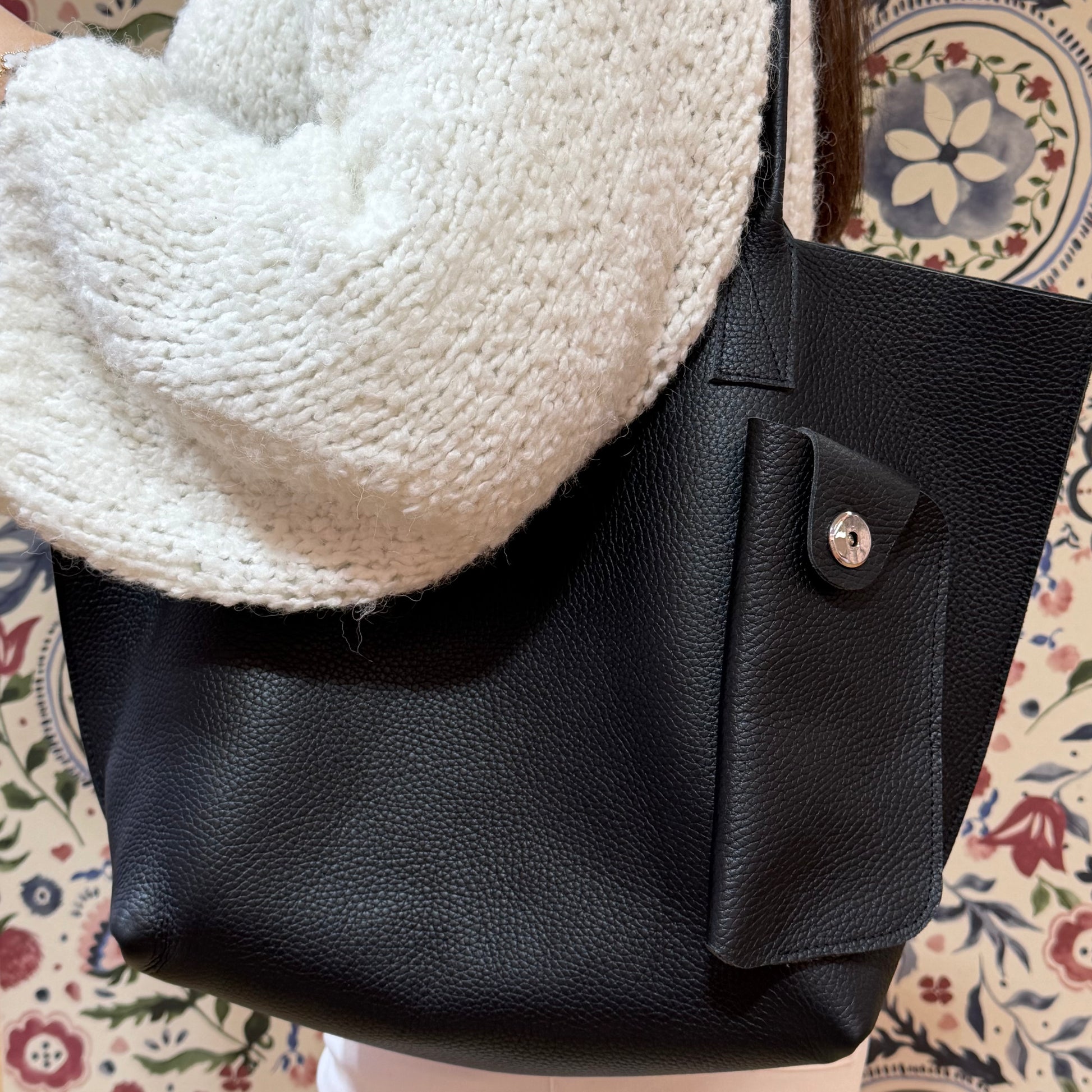 Sac Inséparables - Grand Cabas en cuir avec étui extérieur