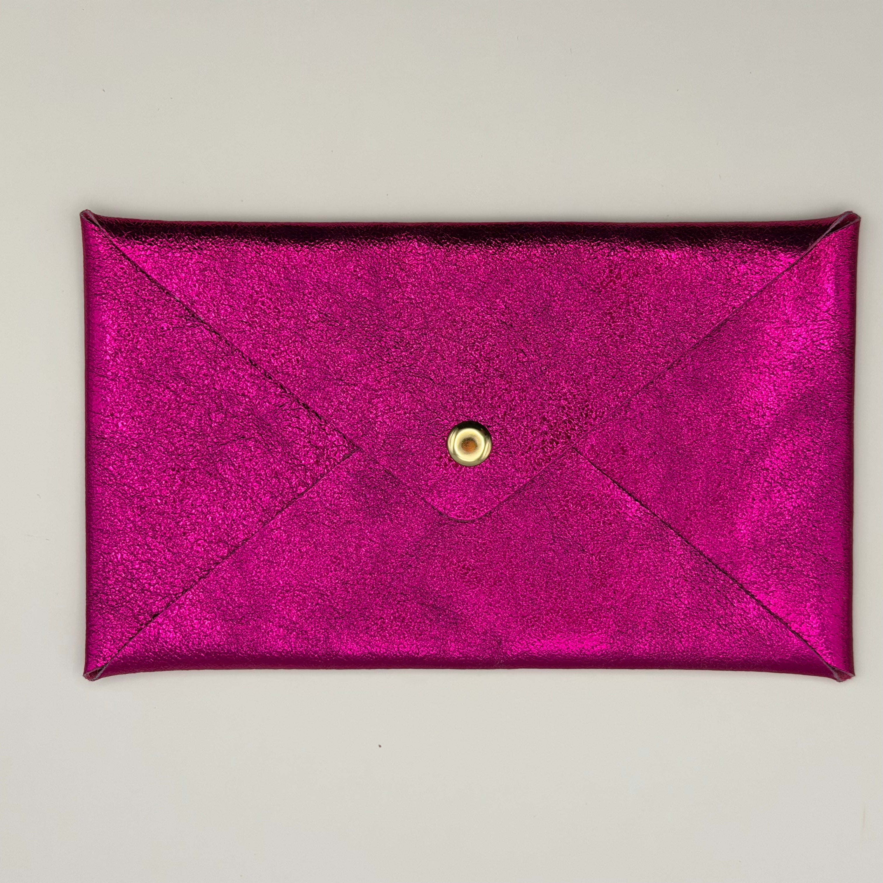 Pochette Origimi L en cuir fuschia - Les Lunettes de Pauline