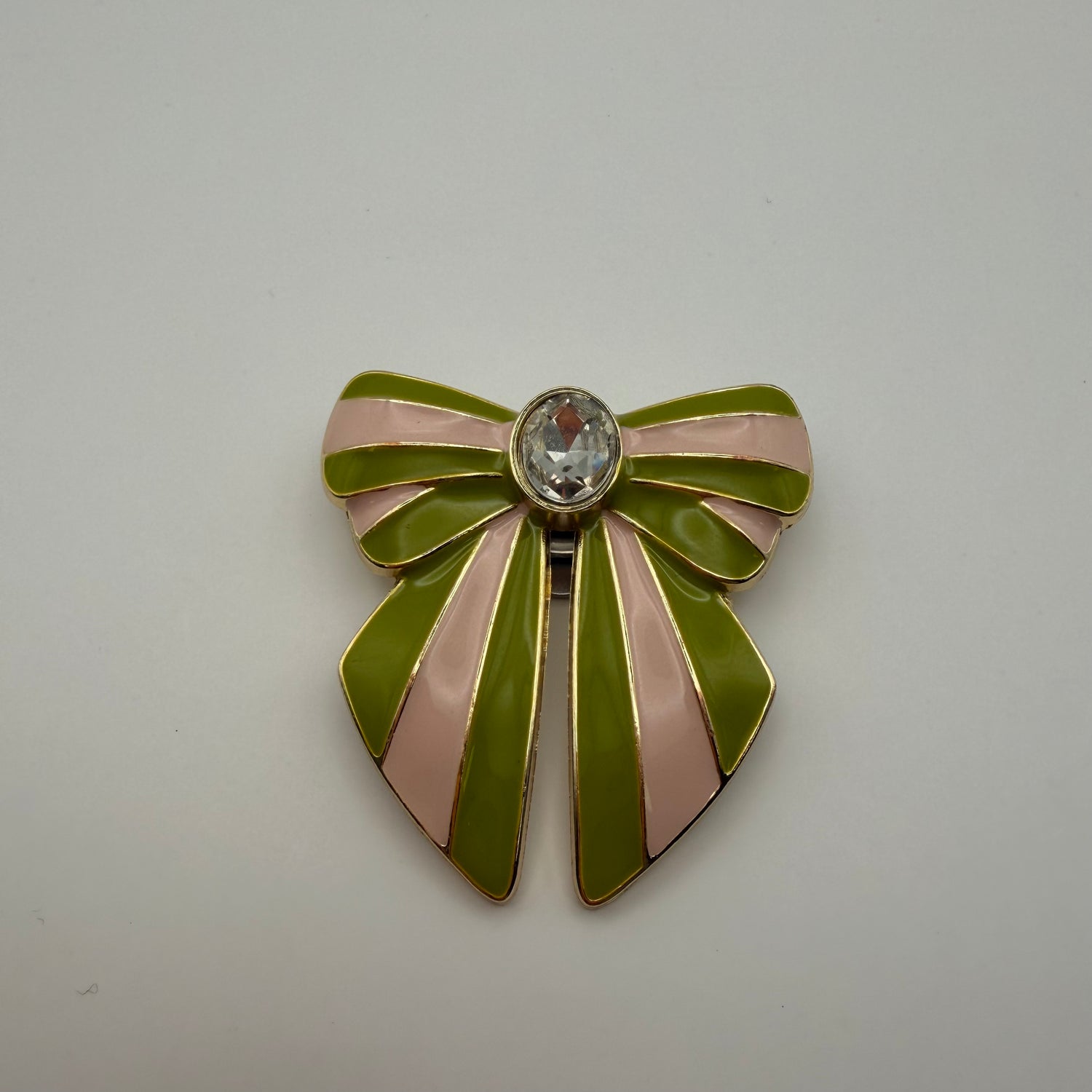 Clip BOW Blush vert - Les Lunettes de Pauline