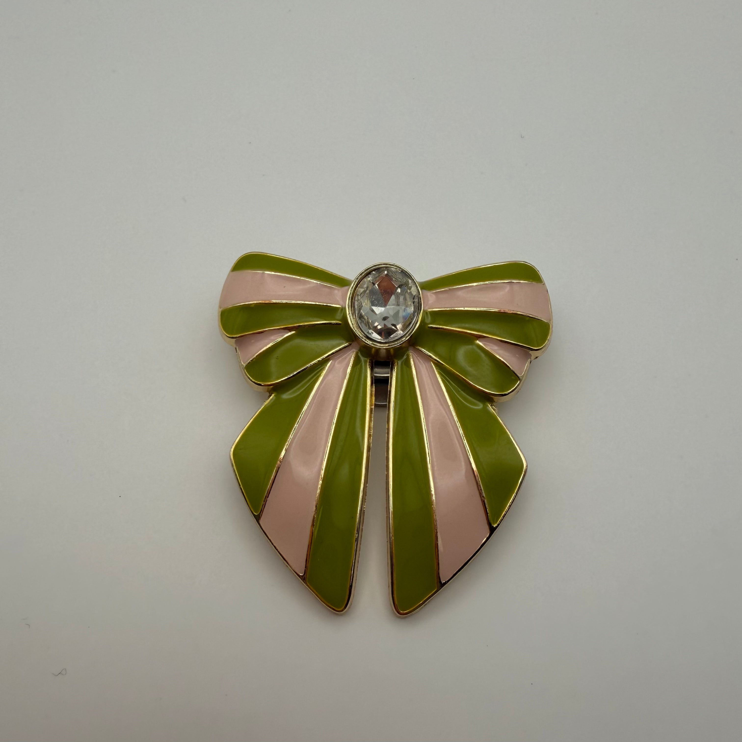 Clip BOW Blush vert - Les Lunettes de Pauline