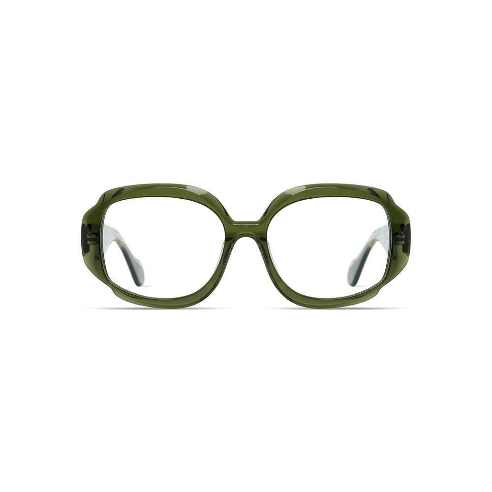 Komono Helen Vert Kaki de face - Les Lunettes de Pauline