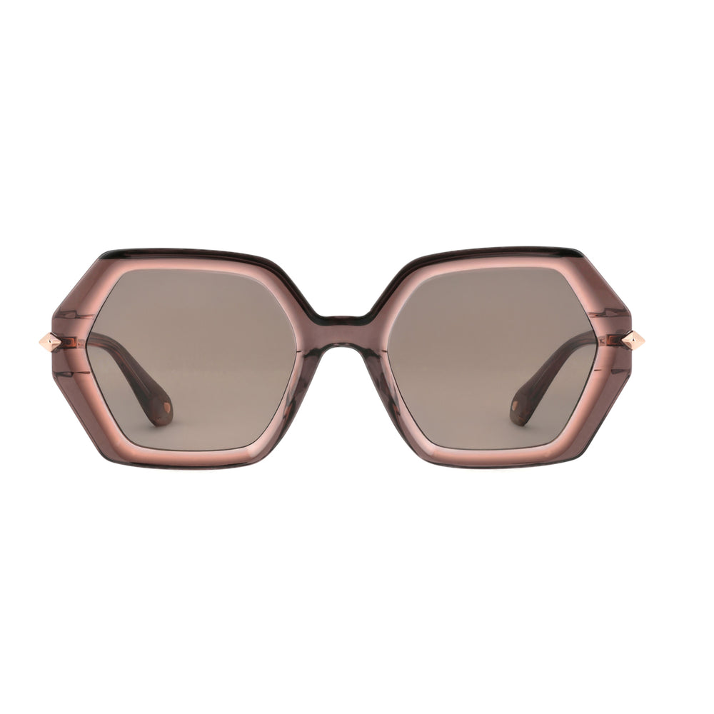 ba&sh Lucile01 Cristal Prune Gris PRGR - Les Lunettes de Pauline
