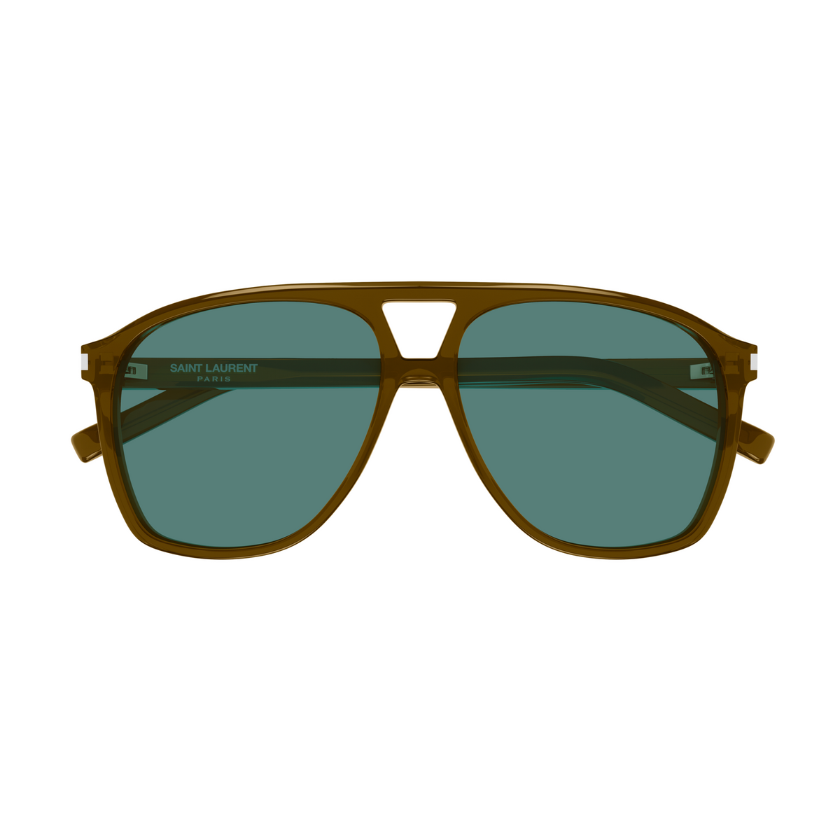 Saint Laurent Corner Angle SL 596 Dune Brun 009 de face - Les Lunettes de Pauline